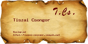 Tiszai Csongor névjegykártya